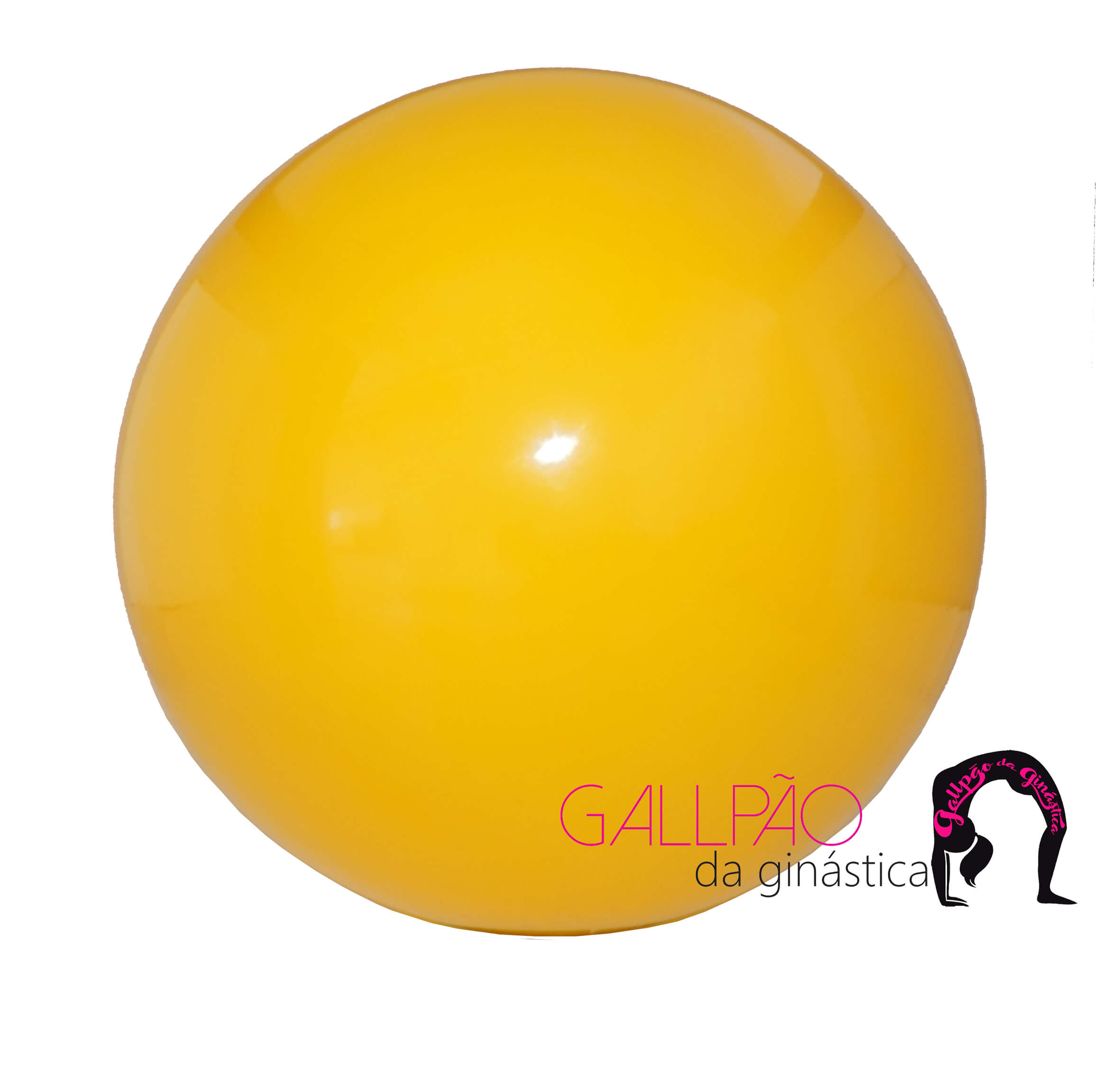 Bola amarela de ginástica