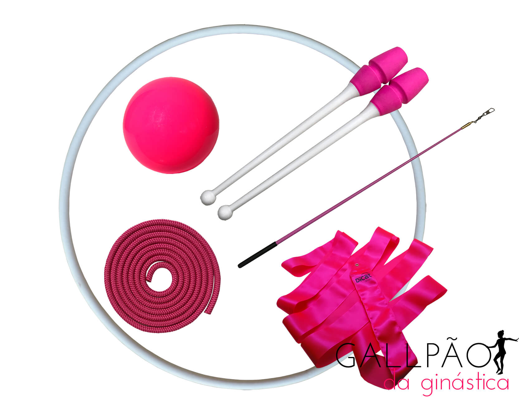 Kit Ginástica Rítmica Pink "INFANTIL"