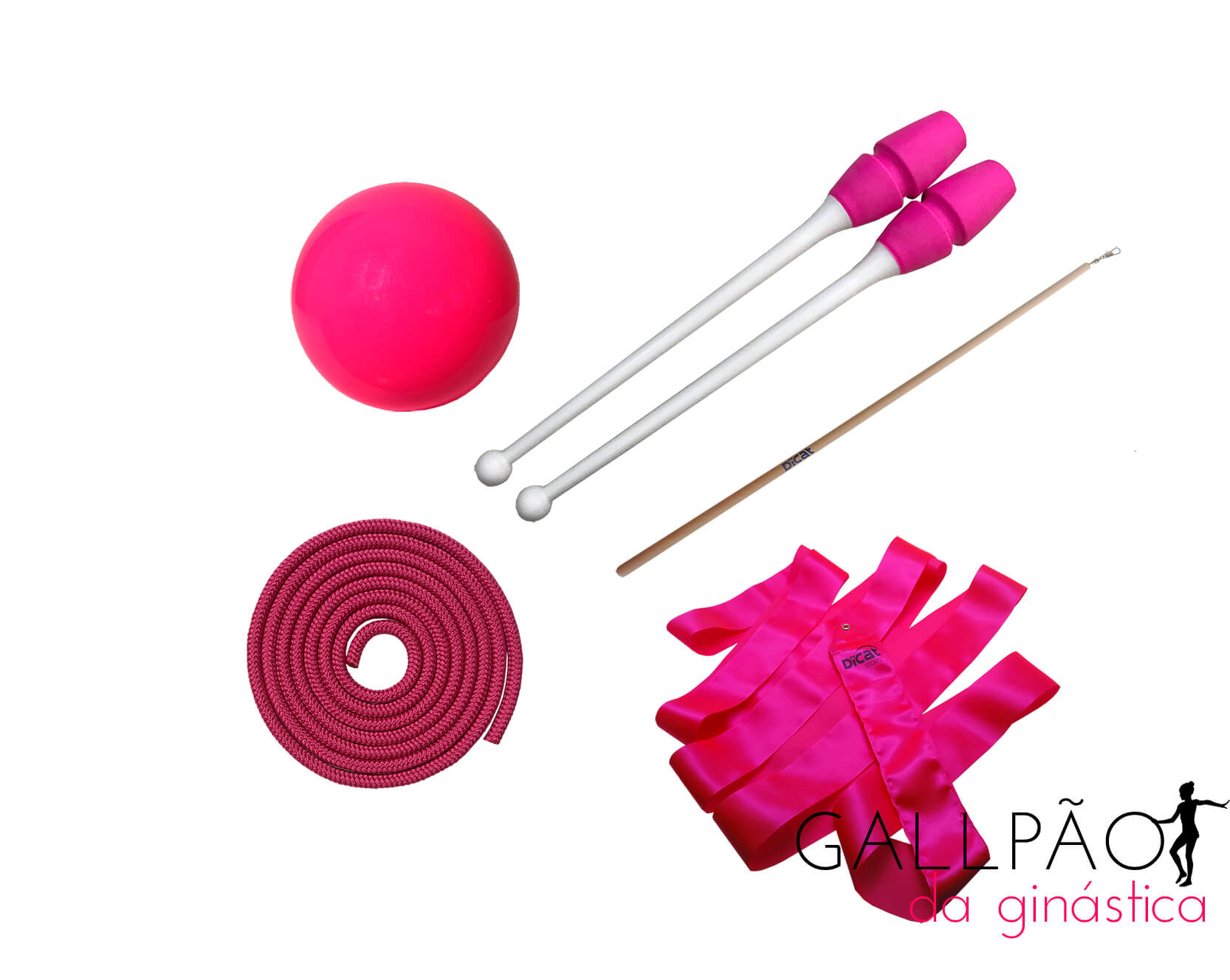 Kit Ginástica Rítmica Pink "BABY" (SEM ARCO)